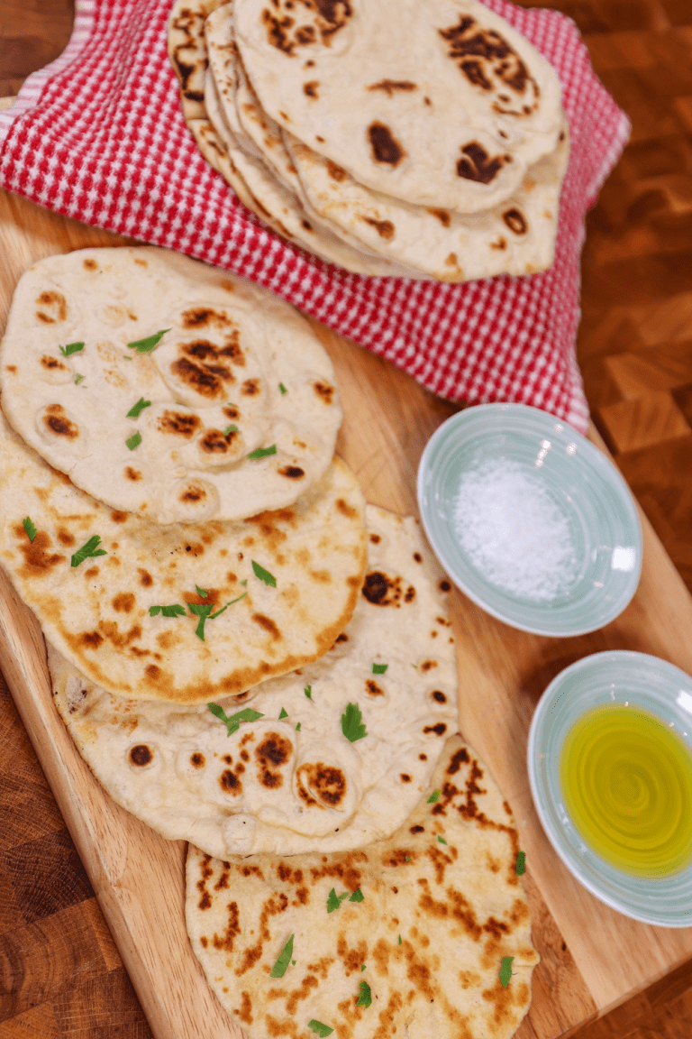 Quick & Easy Sourdough Flatbread Recipe (No Yeast) Food Over Comfort